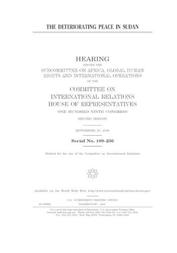 The deteriorating peace in Sudan