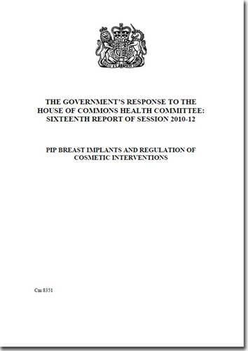 Government response to the House of Commons Health Committee sixteenth report of session 2010-12