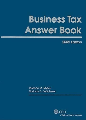 Business Tax Answer Book: (Answer Books)