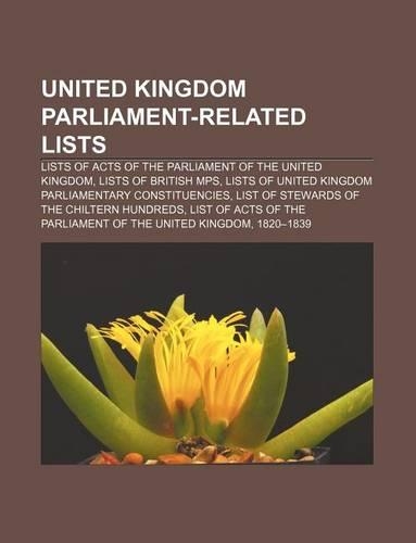 United Kingdom Parliament-Related Lists
