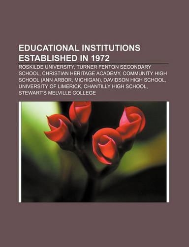 Educational Institutions Established in 1972