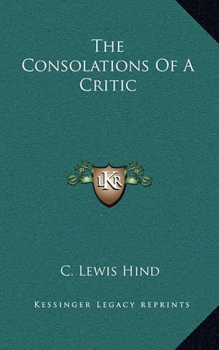 The Consolations of a Critic