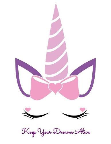 Keep Your Dreams Alive: Journal For Recording Notes, Thoughts, Wishes Or To Use As A Notebook For Cute Unicorn Lovers, Horse Girls And Riding Enthusiasts (8.5 x 11; 120 Pag