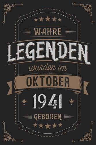 Wahre Legenden wurden im Oktober 1941 geboren: Vintage Geburtstag Notizbuch - individuelles Geschenk für Notizen, Zeichnungen und Erinnerungen - liniert mit 100 Seiten
