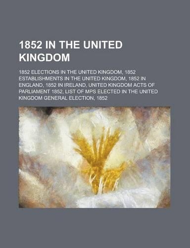 1852 in the United Kingdom