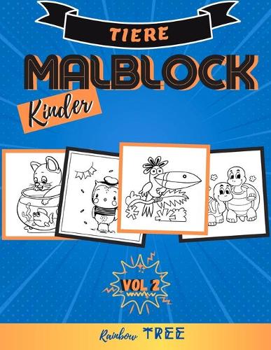 Kinder Malblock Tiere - Vol. 2