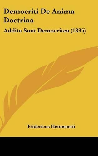 Democriti de Anima Doctrina