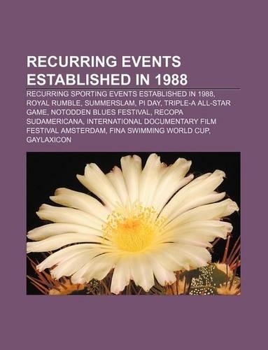 Recurring Events Established in 1988: Recurring Sporting Events Established in 1988, Royal Rumble, Summerslam, Pi Day, Triple-A All-Star Game(English)
