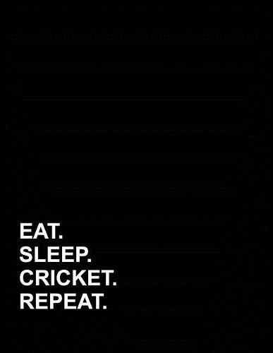 Eat Sleep Cricket Repeat: Accounts Journal(89 Accounts Journal)