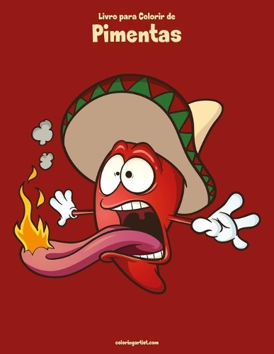 Livro para Colorir de Pimentas