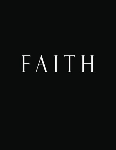 Faith: Black and White Decorative Book to Stack Together on Coffee Tables, Bookshelves and Interior Design - Add Bookish Charm Decor to Your Home - Stack D