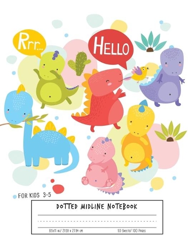 Dotted Midline Notebook For kids 3-5