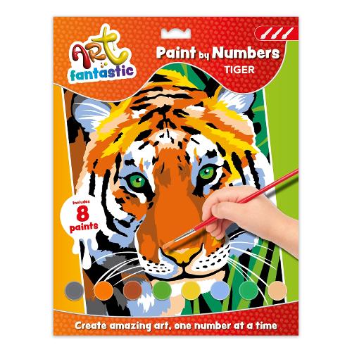 Art Fantastic Paint-by-Numbers Kit: Tiger: (Art Fantastic)
