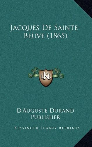 Jacques de Sainte-Beuve (1865)