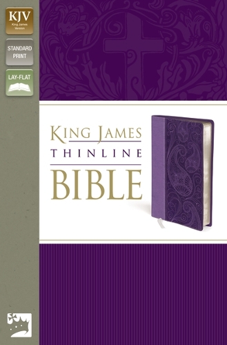 Thinline Bible-KJV: King James Version Lavender Italian Duo-Tone Thinline