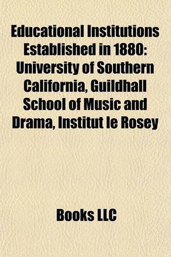 Educational Institutions Established in 1880