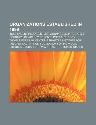 Organizations Established in 1999