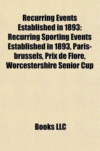 Recurring Events Established in 1893