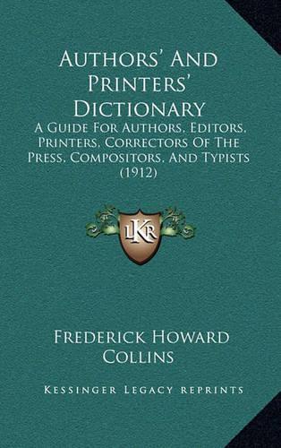 Authors' and Printers' Dictionary
