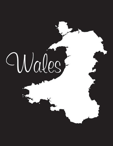 Wales - Black 101 - Lined Notebook with Margins - 8.5X11