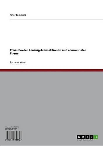 Cross Border Leasing-Transaktionen Auf Kommunaler Ebene