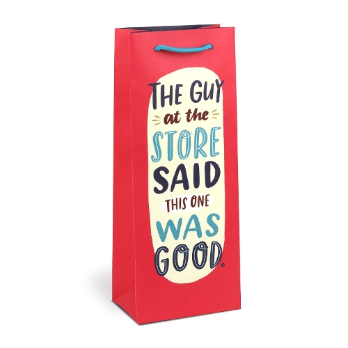 Em & Friends Guy at the Store Wine Bag