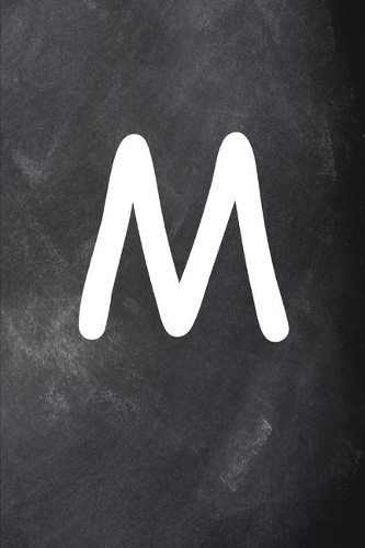 2020 Weekly Planner Monogram M Personalized M Chalkboard 134 Pages