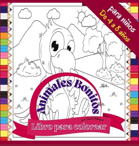Libro para colorear Animales Bonitos para niños de 4 a 8 años
