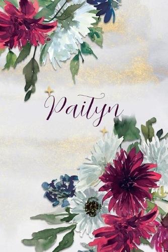 Paityn: Personalized Journal Gift Idea for Women (Burgundy and White Mums)