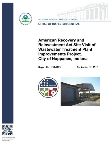 American Recovery and Reinvestment ACT Site Visit of Wastewater Treatment Plant Improvements Project