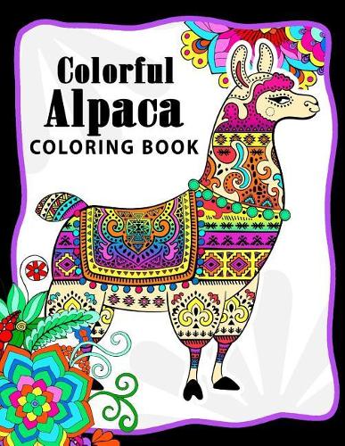 Colorful Alpaca Coloring Book