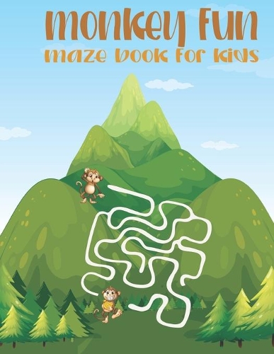 Monkey fun maze book for kids