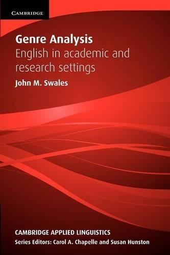 Genre Analysis: English in Academic and Research Settings