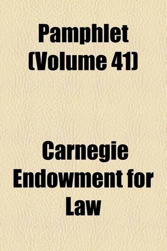 Pamphlet (Volume 41)