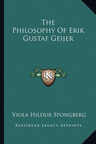 The Philosophy Of Erik Gustaf Geijer