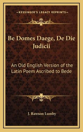 Be Domes Daege, De Die Judicii