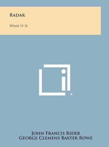 Radar: What It Is(English)