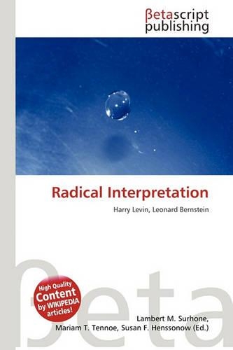 Radical Interpretation: (English)