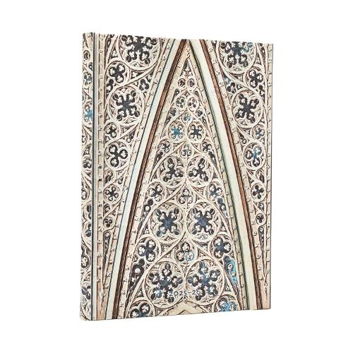 2026 Vault of the Milan Cathedral (Duomo di Milano) Midi 18-month Horizontal Hardcover Flexi Dayplanner 2025-2026 (Wrap Closure)