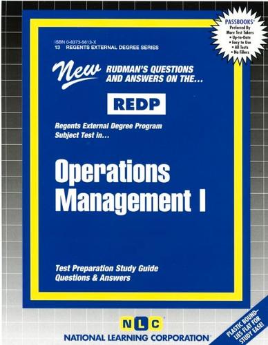 OPERATIONS MANAGEMENT I