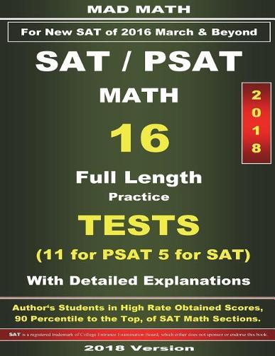 2018 New SAT / PSAT Math 16 Tests