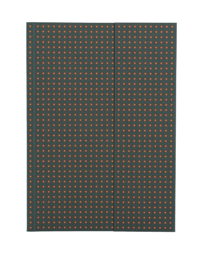 Grey on Orange (Circulo) A5 Unlined Notebook
