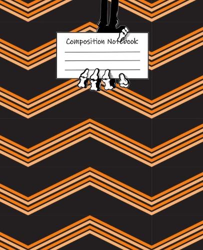 Halloween Abstract Pattern Volume 10 Wide Ruled Journal