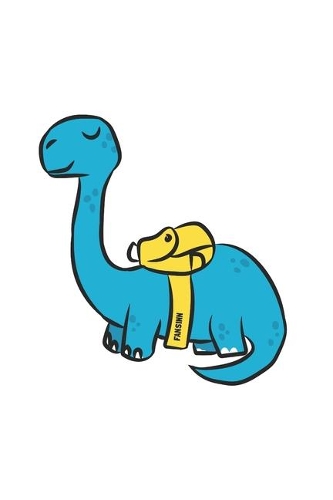 Funny School Brachiosaurus Dinosaur Notebook: Graph Paper Journal 6x9 - 120 Pages