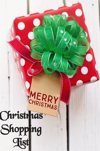 Christmas Shopping List: Notepad Organizer Book for Christmas Shopping with. Portable, compact, paperback for Christmas lists, notes, ideas. Perfect gift.