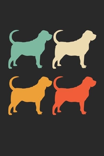 Bloodhound Notebook - Retro Bloodhound Journal - Vintage Bloodhound Diary: Medium College-Ruled Journey Diary, 110 page, Lined, 6x9 (15.2 x 22.9 cm)