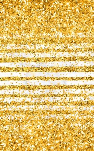 Glitzer Notizbuch: Gold Glitzerlook Buch, marmorierte Seiten zum Selbstgestalten, Streifen und Konfetti Design