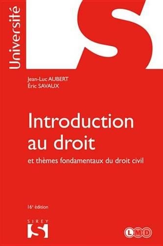 Introduction Au Droit Et Themes Fondamentaux Du Droit Civil