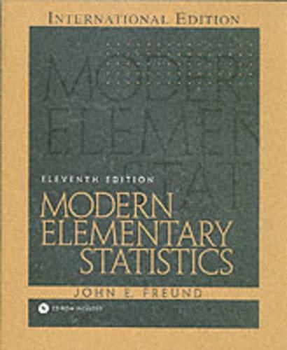 Modern Elementary Statistics