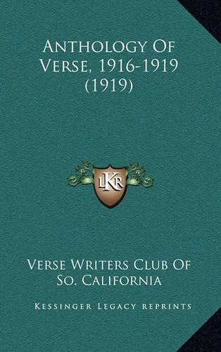 Anthology Of Verse, 1916-1919 (1919)